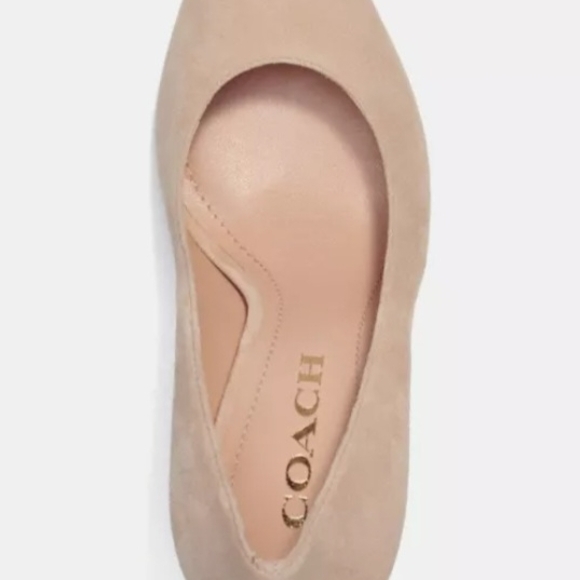 Coach Shoes - Coach Women's Beige Suede Flats